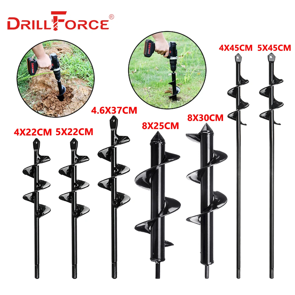 Спиральное сверло DRILLFORCE насадка для посадки в дворе|Сверла| |