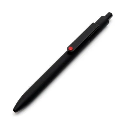 Шариковая ручка с гелевыми чернилами Xiaomi KACO MIDOT, 6 цветов на выбор, 0,5 мм, черные чернила, металлический зажим, нейтральные ручки, школьные офисные принадлежности - Цвет: 1PCS Black Red