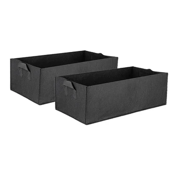 

2Pcs Square Strawberry Planting Bag Root Control Bag Gallon Plant Flower Nursery Bag Vegetable Greenhouse Planter Garden Tool