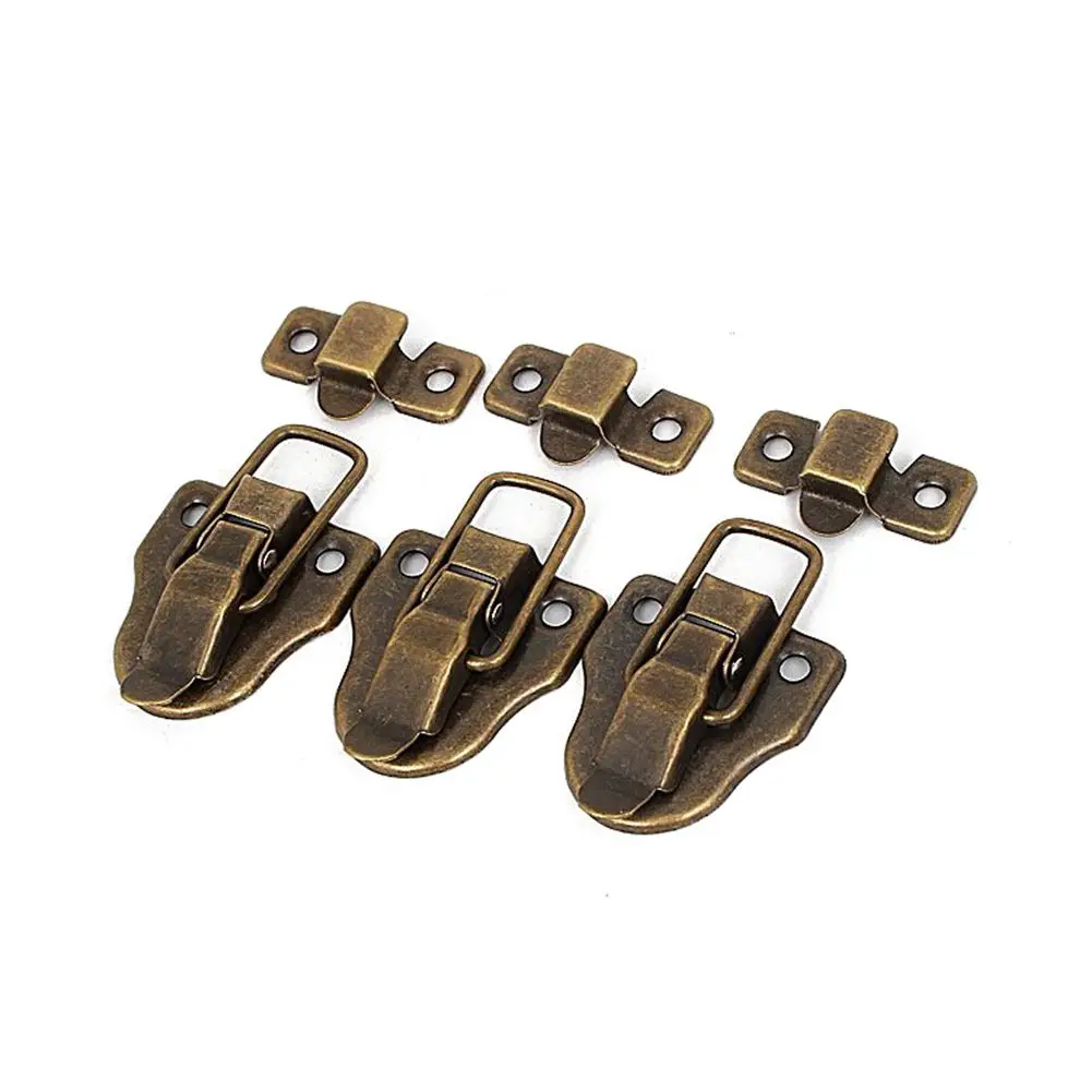 

Hot New 5x Furniture Suitcase Box Drawer Lock Chest Toggle Latch Hasp Bronze