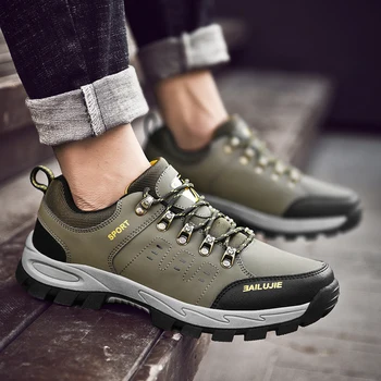 

Hot Sale Men Hiking Shoes Anti Slip Mens Sport Sneakers Comfortable Outdoors Brand Men Shoes Hard-Wearing Climbing Men Shoes