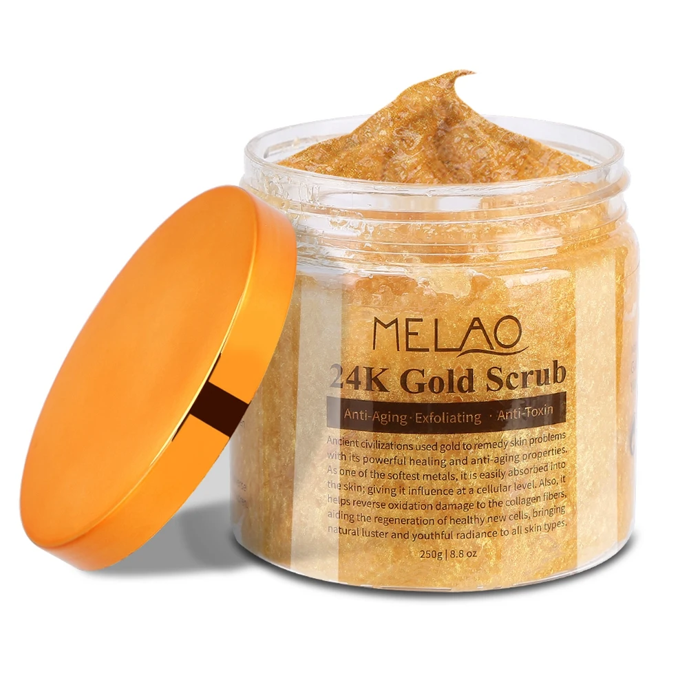 

Pure 24K Gold Body Scrub Anti-Wrinkle Body Scrub Exfoliating Body Scrubs Bath Salt Makeup Tools