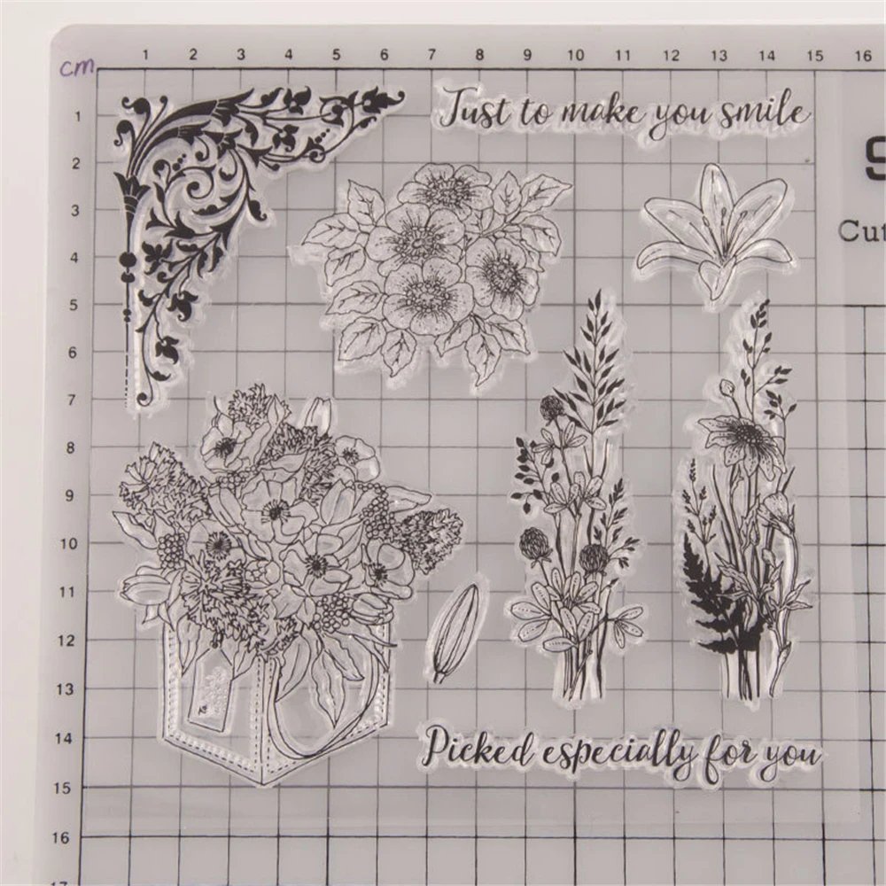 Xmas M Transparent Silicone Clear Stamps For Scrapbooking Kids DIY Handmade Photo Album Decor Rubber Christmas Stamp
