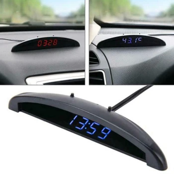 

Brand New And High Quality Digital Car Thermometer Luminous LED Digital Clock For Car Time Display