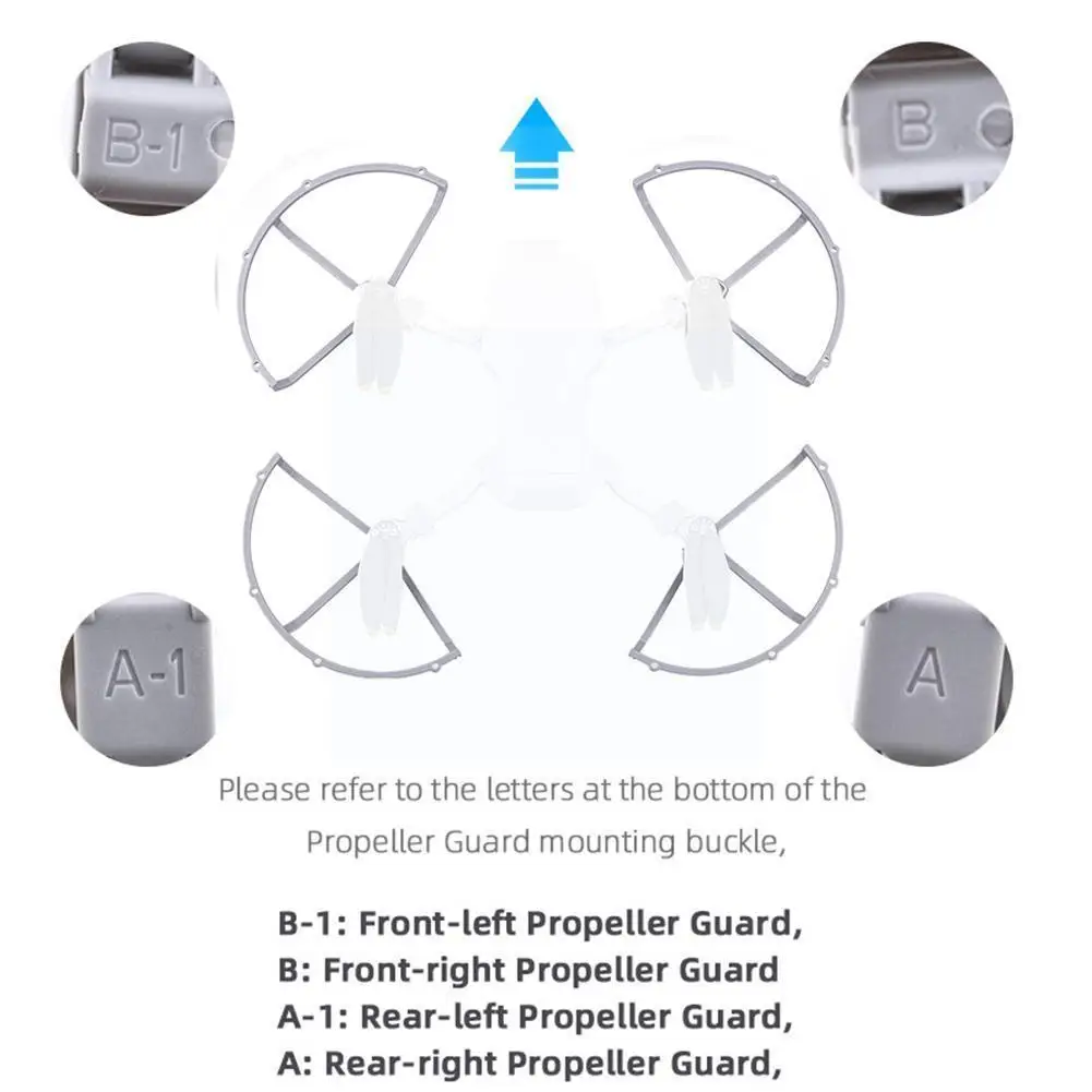 Propeller Guards With Landing Gears Propellers Shielding Rings