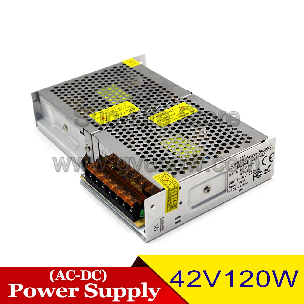 Переменная 42В Питание переключение DC42V 120W Источники питания импульсный источник питания для светодиодный освещения ЧПУ-станок для рекламной продукции шаговый двигатель