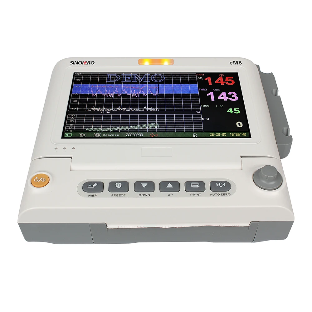 Ultrasound Monitor SINOHERO EM8 Hospital Portable Toco CTG Doppler