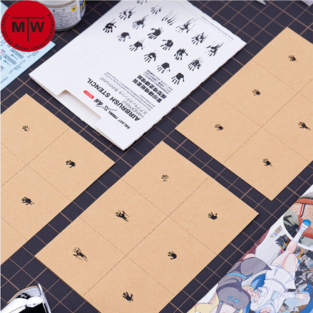 Galaxy L00001/L00002/L00003 1/72 1/48 1/35 Scale Model Handprint Leakage Spray Stencil Template Tools | Игрушки и хобби