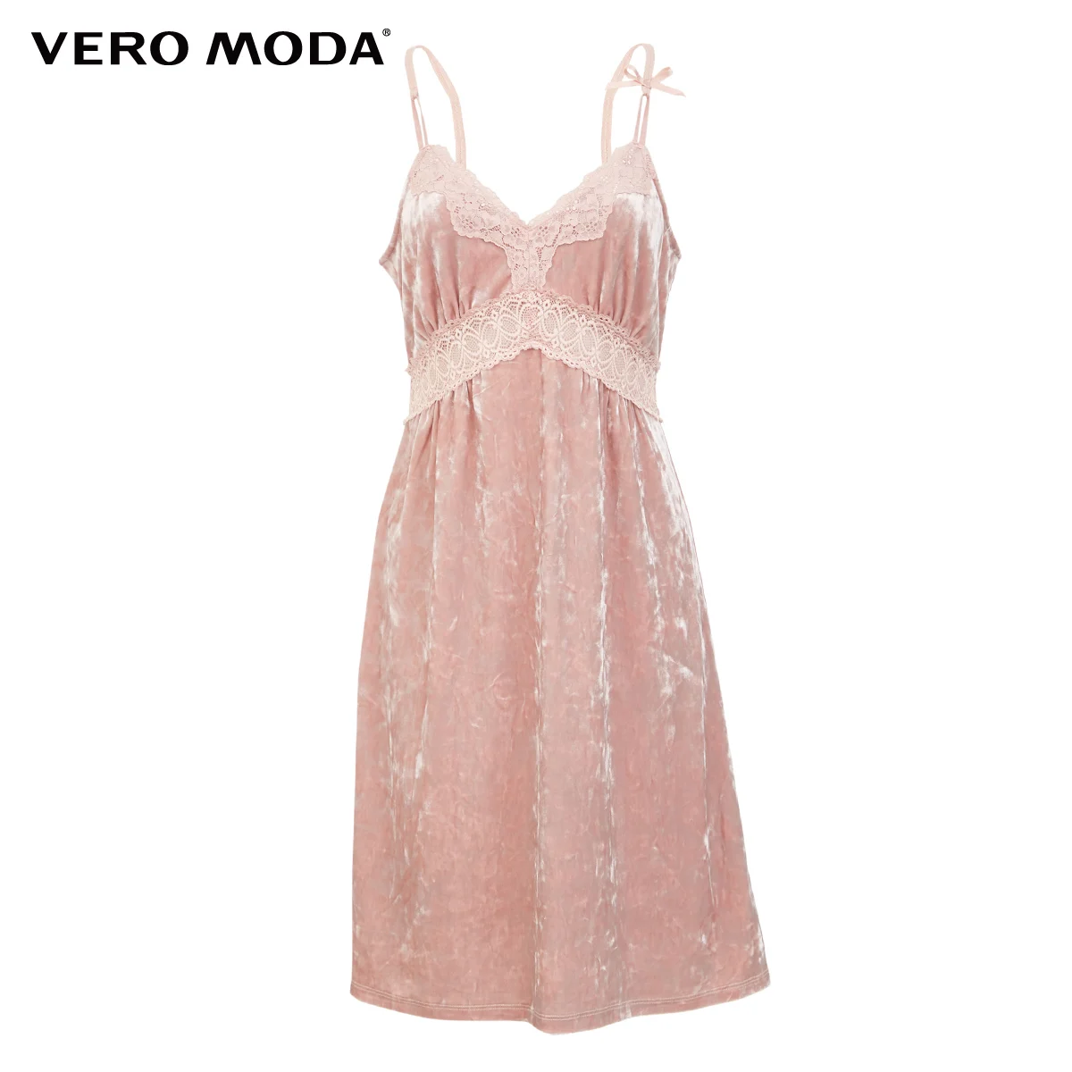 Vero Moda женские бархатные бретели с вырезом Ночная комбинация | 319461506