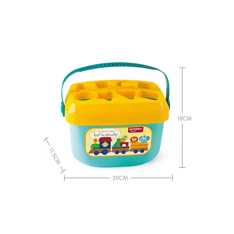 

Baby Toys Shape Matching Building Blocks Set Infant Education Colorful Porous Puzzles Toys