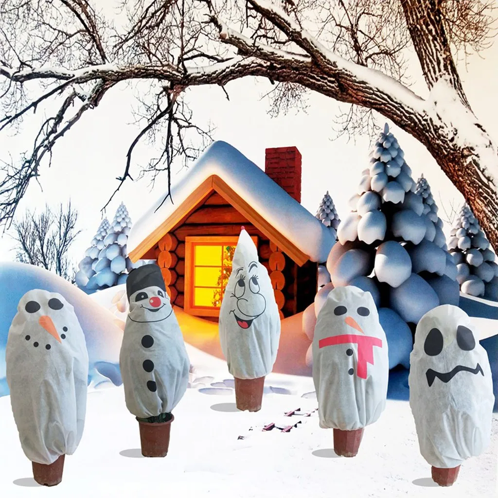 Winter Warm Christmas Tree Cover Blanket Plant Covers Freeze Protection for Cold Weather Xmas Outdoor Decor ozdoby swiateczne