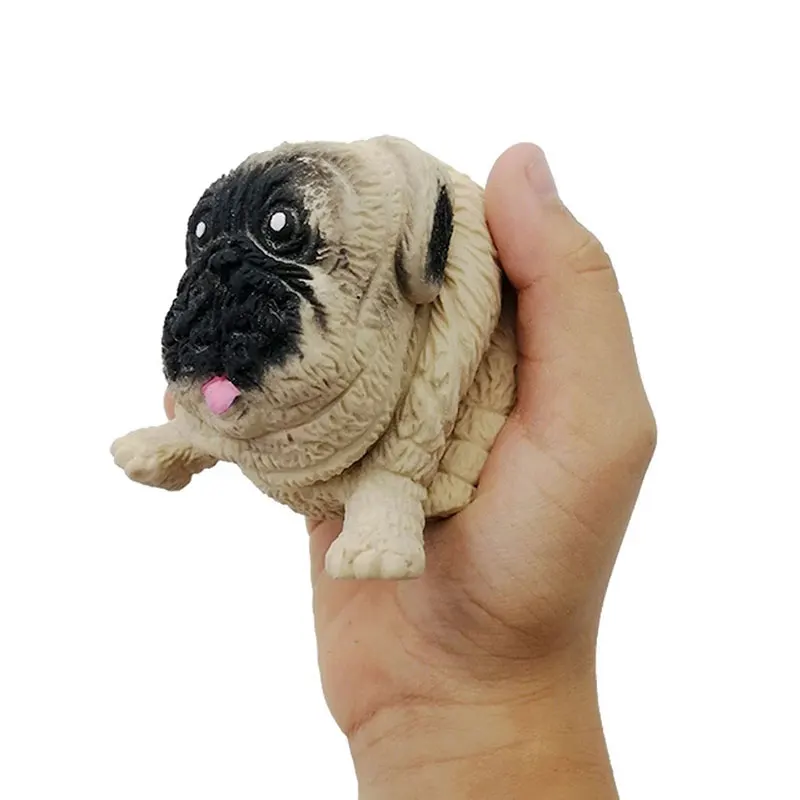 

Anti Stress Relieve Pug Vent Stretching Dogs Decompression Toy Novelty Jokes Squeeze Sand Elastic Pinch Fidget Adult Toys Gifta