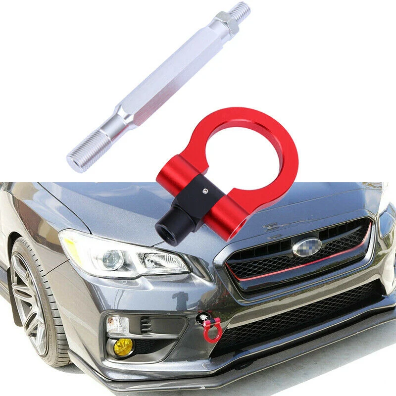 

Shipping From US Trailer Tow Hook Red Track Racing Style CNC Aluminum Red For Subaru WRX or STI 2015 2016 2017-up