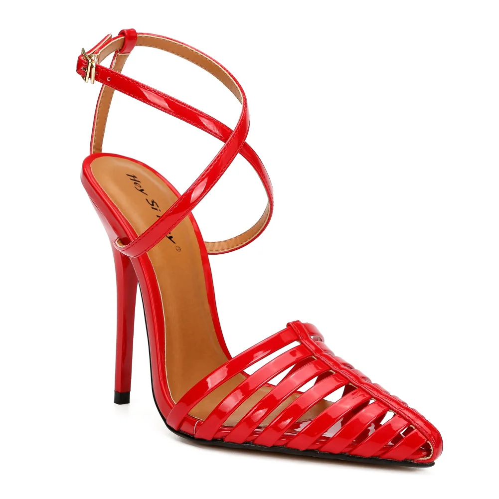 Mclubgirl Super High Red Sexy Shoes 38-48 Large Size Super High Heels Mans sexy Nightclub Sandals Buckle Party Wedding ZQJ
