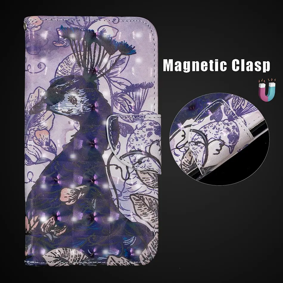 Чехол с объемным эффектом слона бабочки для iPhone XS Max из искусственной кожи, бумажник, флип-чехол для iPhone X, XR, 6, 6 S, 7, 8 Plus, чехлы для телефонов