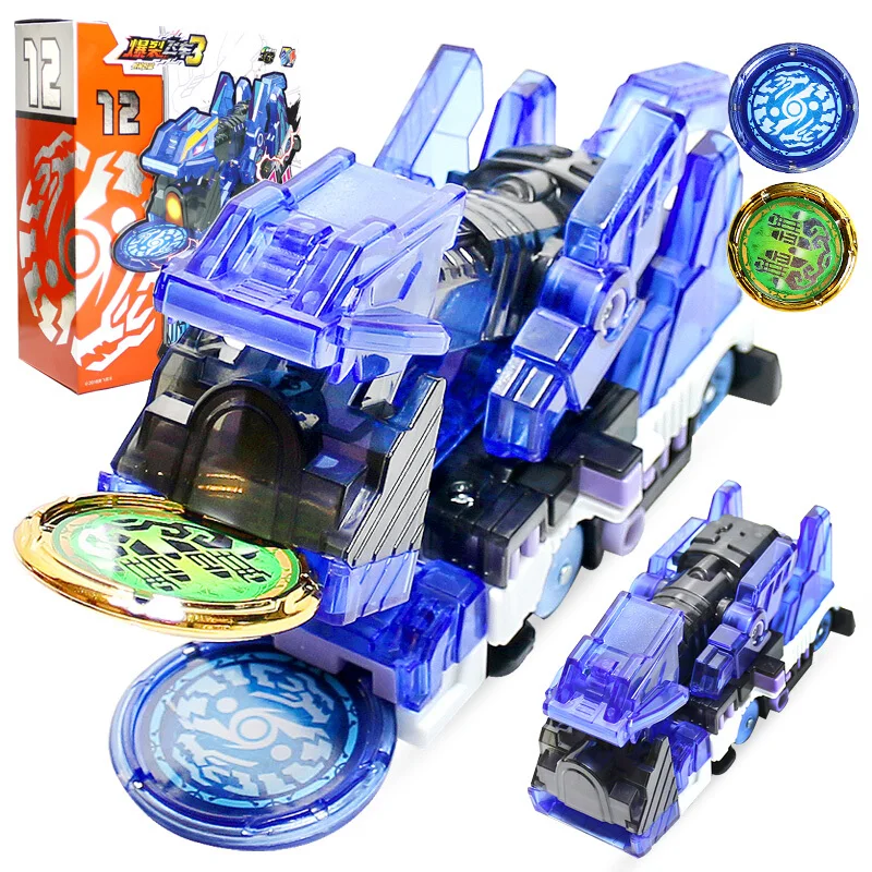 Цена 2019 Burst скорость стяжки дикая деформация автомобиль фигурки несколько чип захват вафли 360 флип трансформации автомобилей игрушки