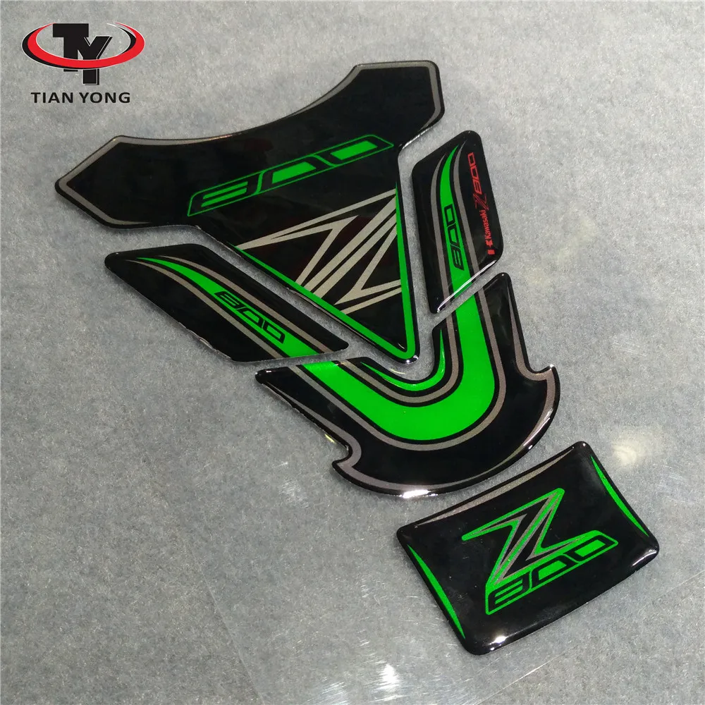 Мотоцикл для Kawasaki Z800 3D Смола высокого качества наклейка гелевый топливный масляный бак накладка рыбья кость декоративная Защитная Наклейка
