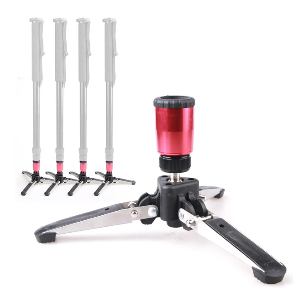 

Portable Monopod Base 3/8inch Tripod Adapter Legs Support For DSLR Camera