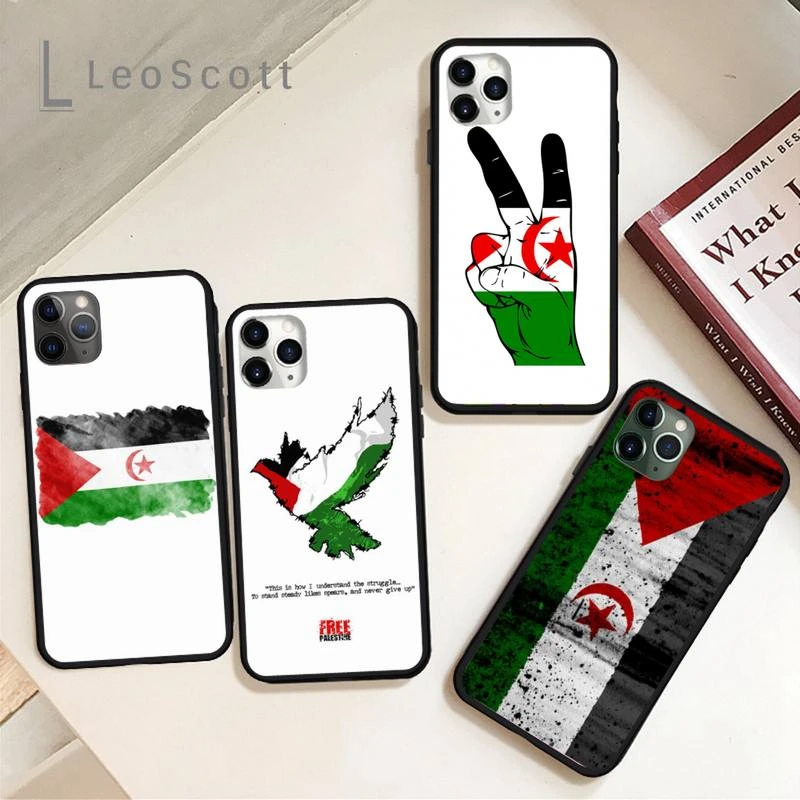 phone cases for iphone 8 Western Sahara Flag Phone Case for iPhone 11 12 mini pro XS MAX 8 7 6 6S Plus X 5S SE 2020 XR iphone 6 cardholder cases