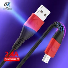 2.4a micro cabo usb 3m 2m 1m náilon trançado sincronização de dados cabo de carregamento rápido para xiaomi redmi nota 7 5 samsung huawei microusb cabo