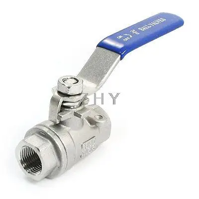 Синий, прямой ручкой 3/8PT Допустимое отклонение диаметра с внутренней резьбой соединитель водяных труб шаровой клапан