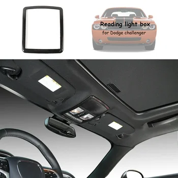 

Decoration Carbon Fiber Front Reading Light Lamp Cover Trim For Dodge Challenger 2010-19 Class And Fashion Decor Style