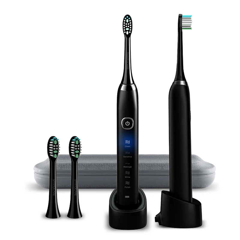 Электрическая зубная щетка Sarmocare S100 звуковая с 5 режимами очистки Улучшенная