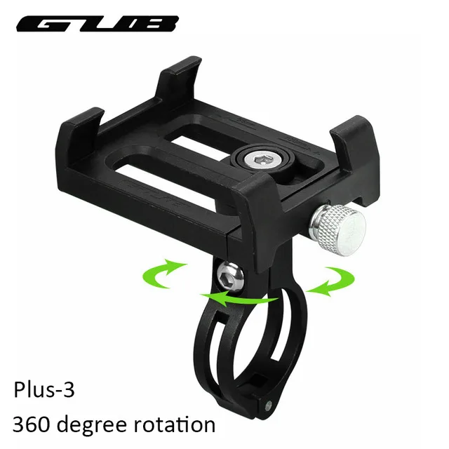 GUB GU-83 niversal велосипедный держатель для телефона 3,5-6,2 дюймов смартфон велосипедный держатель Противоскользящий мотоциклетный кронштейн для велосипеда - Цвет: Plus 3