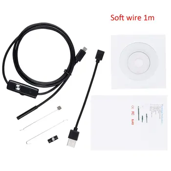 

5.5mm Lens Endoscope HD USB Snake Endoscope Waterproof Inspection Pipe Camera Borescope For Android Phone PC