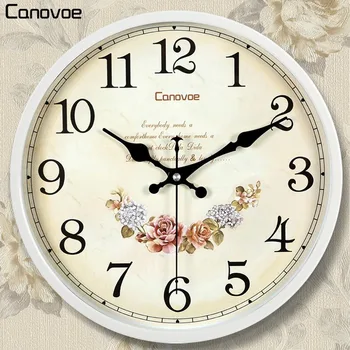 

Living Room Silent Hanging Clock European-Style Clock Garden Bedroom Clock Modern Creative Quartz Clock Fashion Pocket Watch