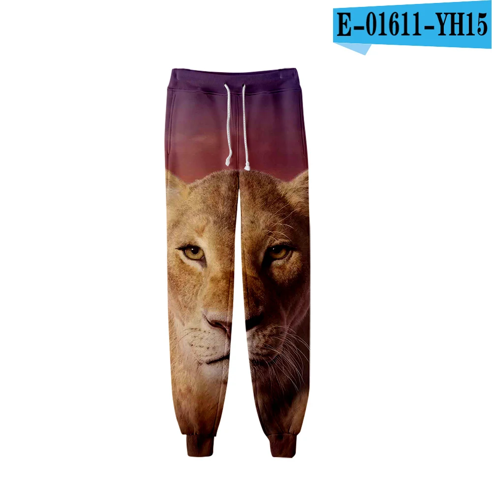2 New King Lion Cartoon 3d Joggers Harem Pant Fashion Hip Hop Men Women Long Loose Trousers Sports 3D Fitness Pants Sweatpants 4XL - Цвет: 2