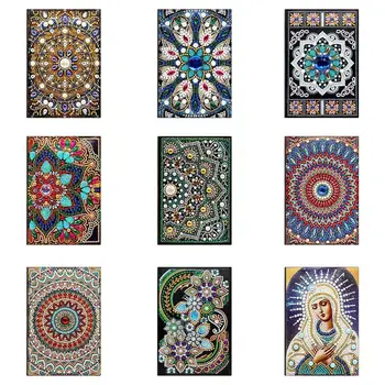 

50 Pages Diamond Painting Notebook DIY Special Shaped Embroidery Cross Stitch A5