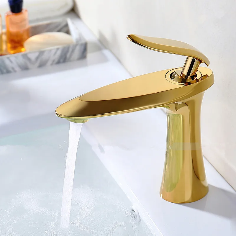 Bathroom Basin Faucets Brass Sink Mixer Taps Hot &amp Cold Single Handle Bubble Outlet Free Shipping Gold/Chrome/Rose Gold | Обустройство