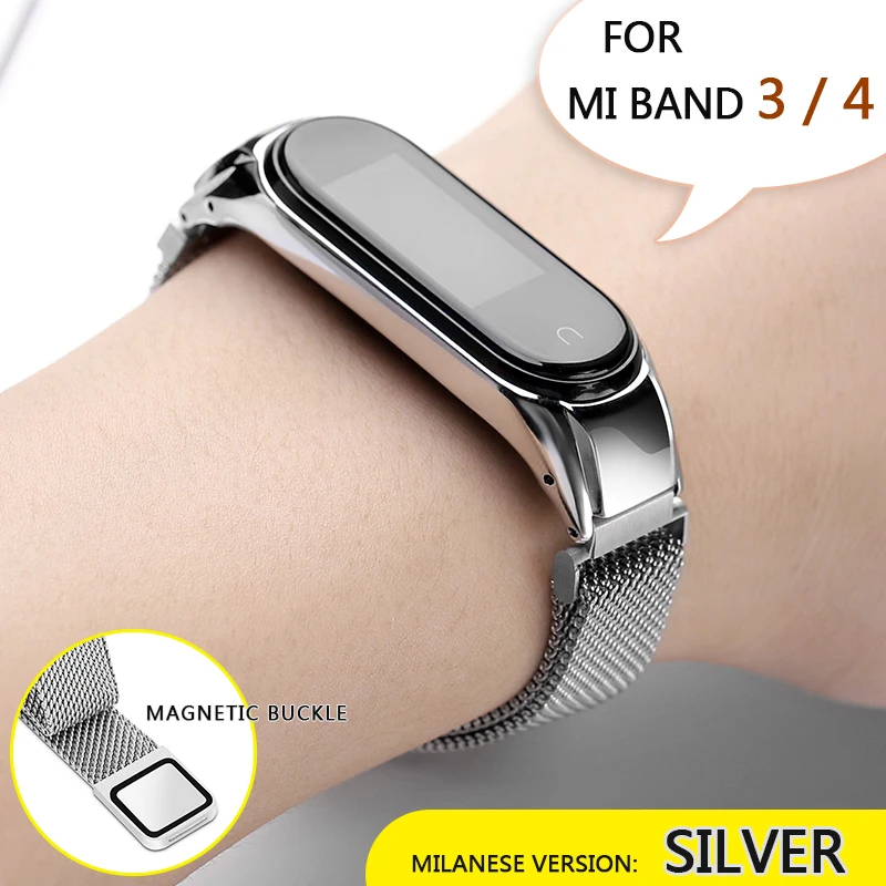 017O Протектор/браслет mi band 3 4 ремешок для Xiaomi mi band 4 3 ремешок/браслет для mi Band 4 3 ремешок металлические ремни из нержавеющей стали - Цвет: 017O