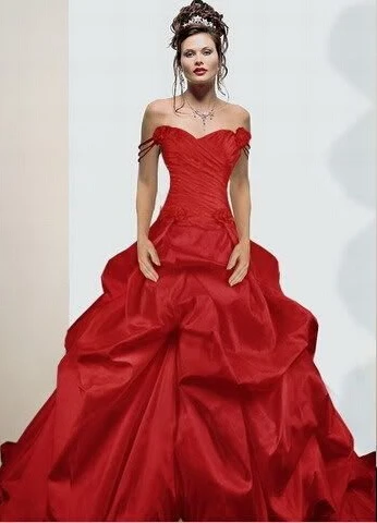 Красные, черные готические vestido de noiva casamento органза; robe de mariage с длинным шлейфом свадебное платье платья для матери невесты