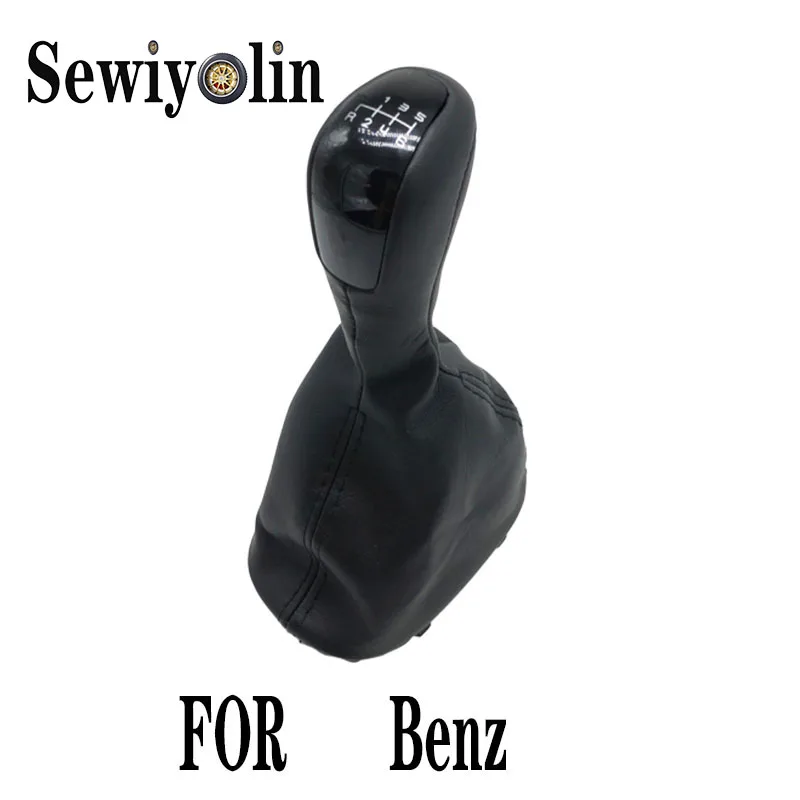 

6 Speed Gear Shift Knob Gaiter Boot Lever Stick For Mercedes Benz C Class W203 S203 Car Styling Support wholesale