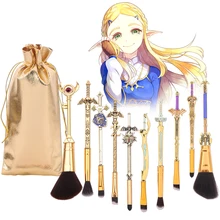 

10pcs Classic Anime Makeup Brushes Set Professional Eyeshadow Blush Powder Eyeshadow Eyebrow Lip Make Up Brush Cosmetic Tool Hot