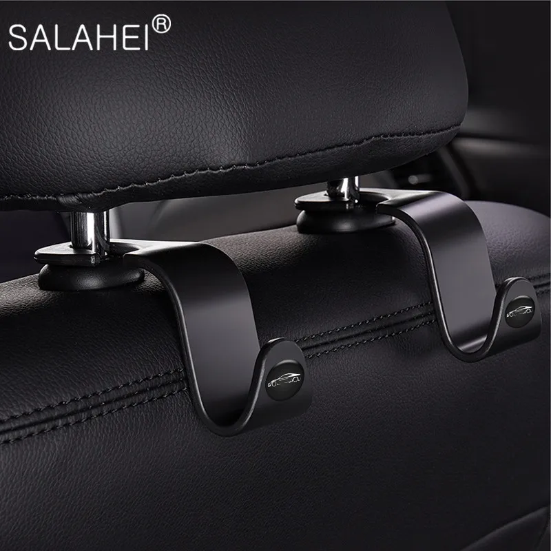 

2/4 Pcs Universal Black Car Seat Back Hooks Auto Accessories Interior Portable Hanging Bag Rack Holder For Car Bag Auto Supplies