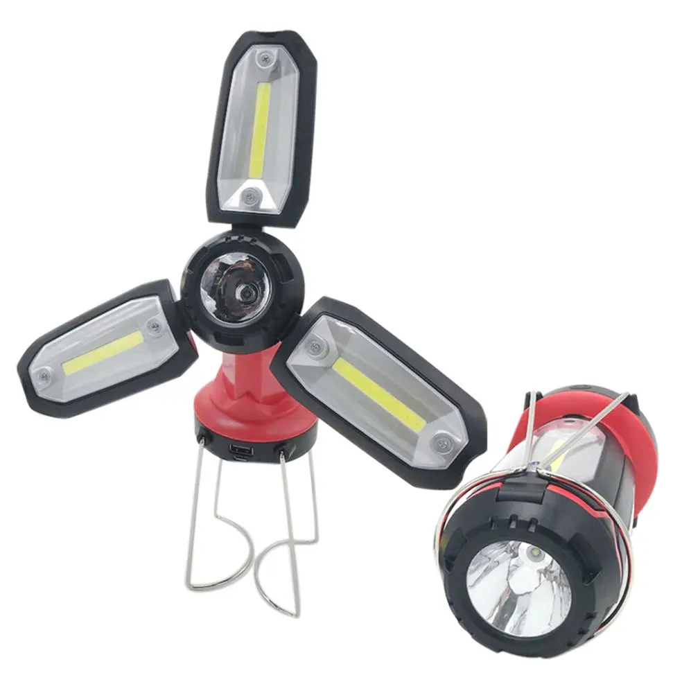 Светодиодный перезаряжаемый рабочий светильник, аварийный фонарь, ручной фонарь, уличный походный тент, фонарь, зарядка через Usb, портативный поисковый светильник