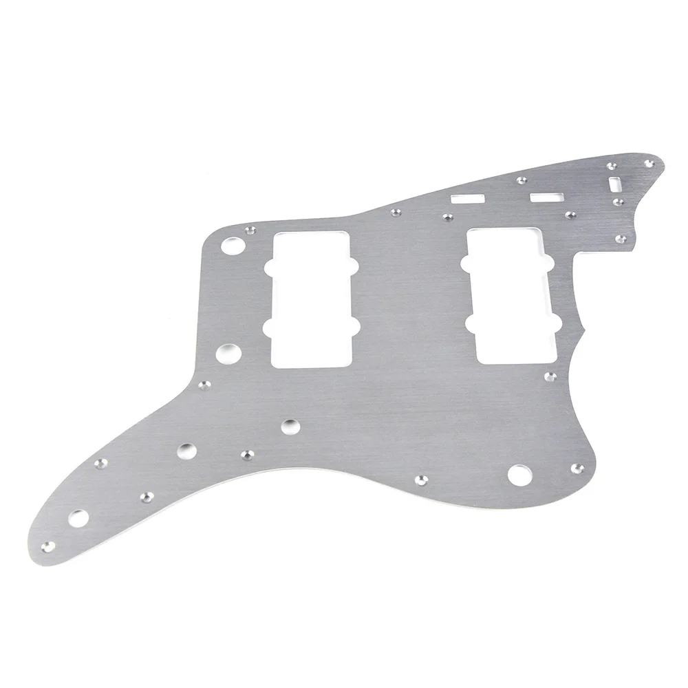 Электрогитара Pickguard Backplate 13-Hole для американского стандарта JM Jazzmaster гитара Серебристая гитара аксессуары