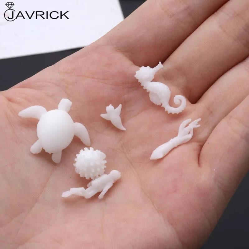 6 шт. силиконовые мини морские тела моделирование черепаха кальмар смолы плесень