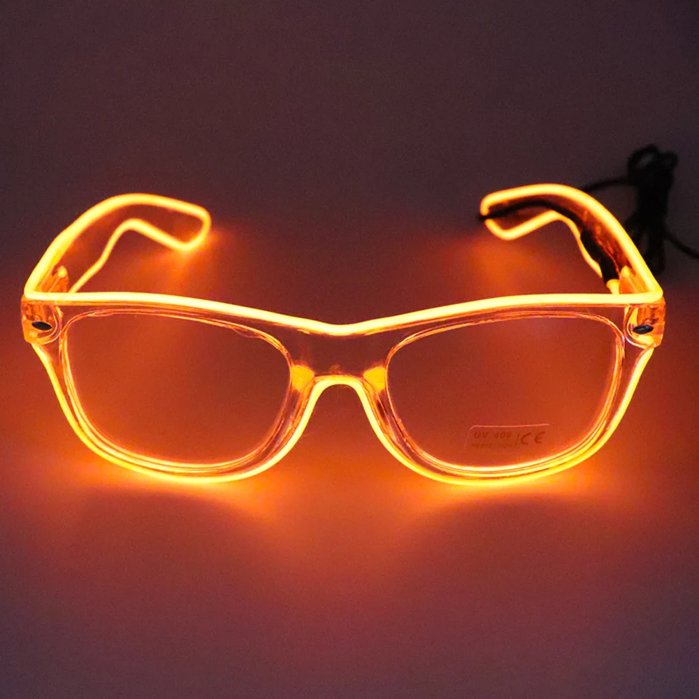 Новая мода 10 цветов мигающий на проводе светодиодные очки светящиеся вечерние декоративное освещение классический подарок яркий свет фестиваль подарок