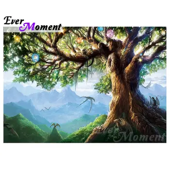 

Ever Moment Diamond Painting Wonderful Tree Diamond Embroidery Art Painting Mosaic Handicrafts Square Resin Drills Decor 4Y422