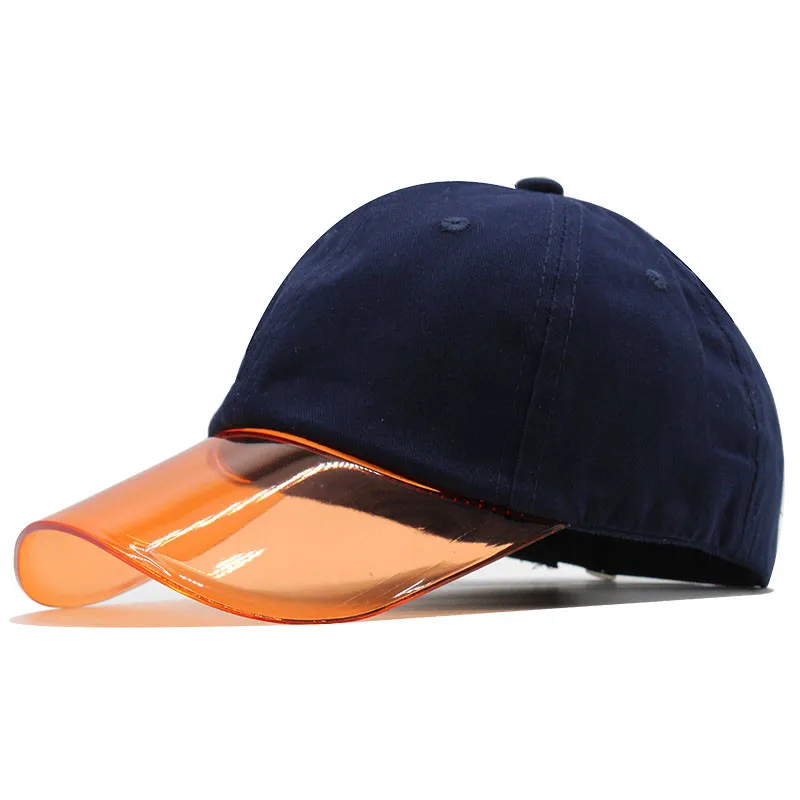 New Cotton UV Plastic clear Visor baseball cap for Women Snapback