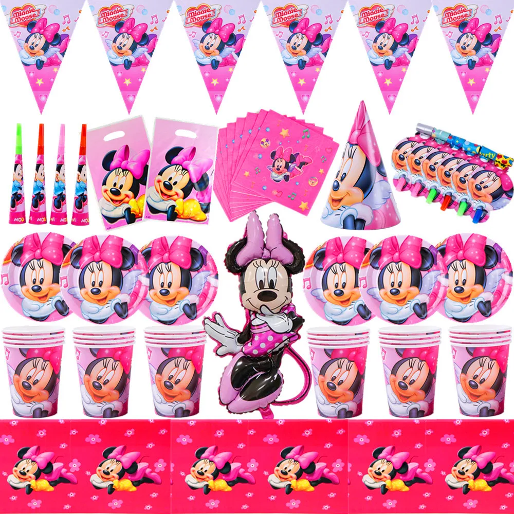 Подарочные пакеты Disney Pink Minnie товары для тематической вечеринки &quotмышь&quot