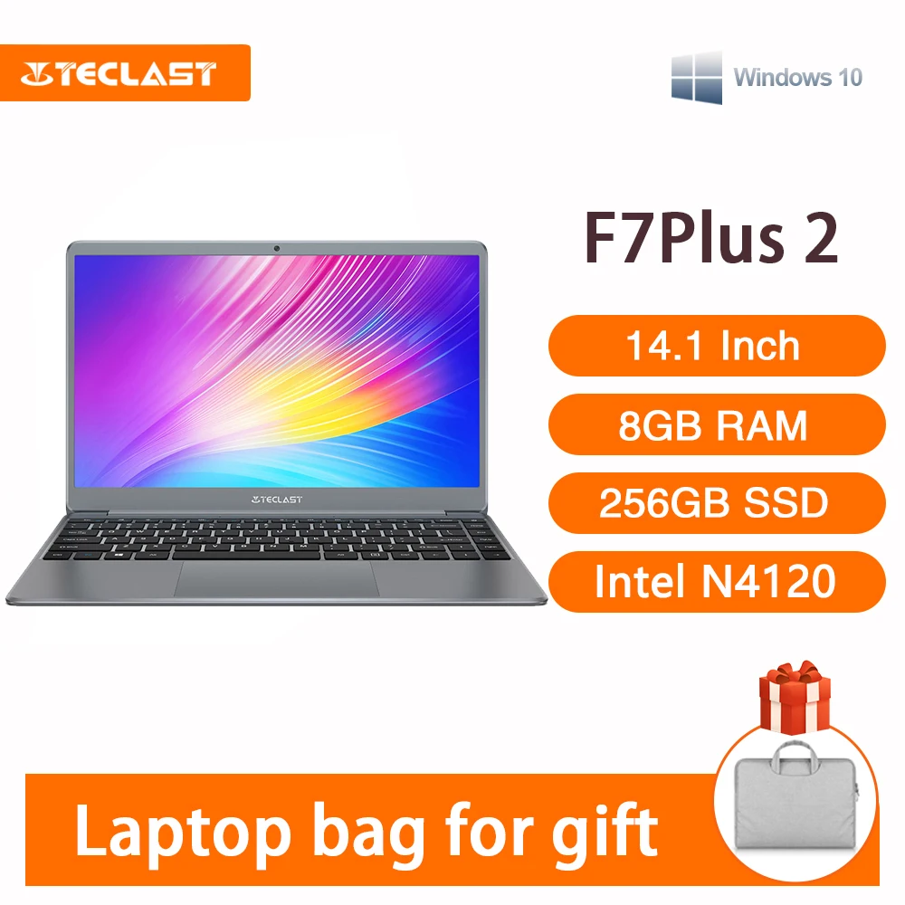 Ноутбук Teclast F7 Plus 2 14 1 дюйма 8 ГБ ОЗУ 256 Гб SSD ОС Windows 10 процессор Intel N4120