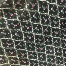 Африканская ткань, 4 цвета, ромбовидный цветок, водные травы, многоцветный шифон, с принтом, богемное праздничное платье, ткань