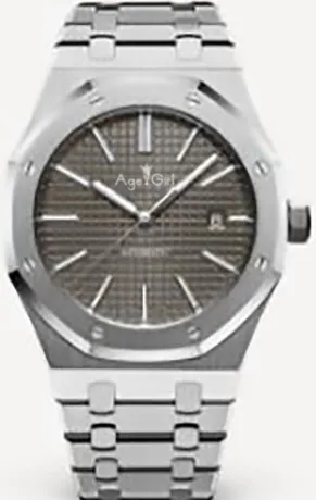 Grey Роскошные брендовые новые мужские часы из нержавеющей стали автоматические механические полностью черный корпус розовое золото синий ограниченный Королевский сапфир стекло дубы - Цвет: Grey