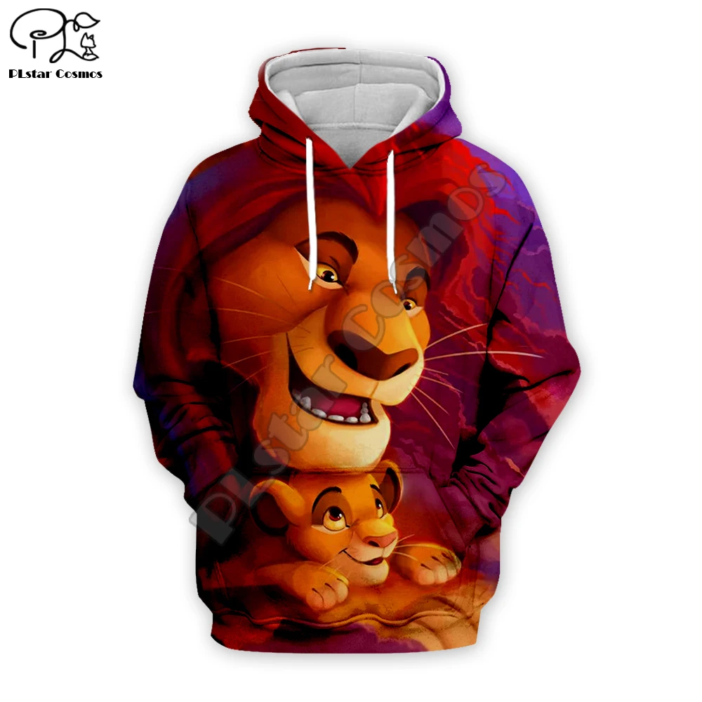 hoodies Новинка, повседневные толстовки с капюшоном/свитшоты/рубашки с 3D рисунком короля льва Simba, мужские тонкие уличные толстовки с длинным рукавом и принтом, TL023 - Цвет: hoodies