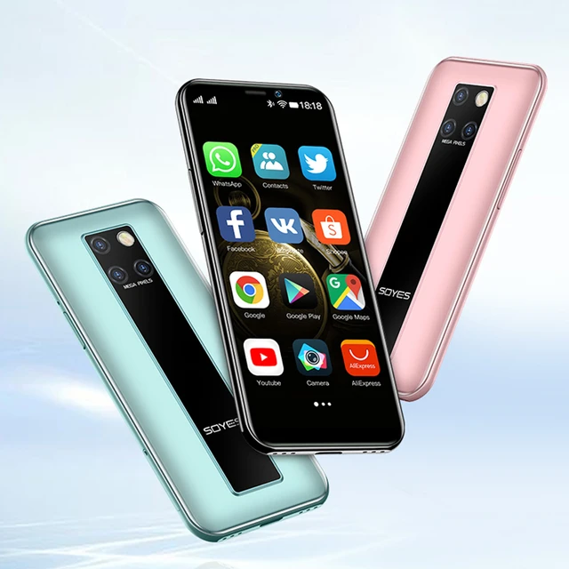 Small mini Android 9.0 smartphones cheap 4G Quad core Face ID cell